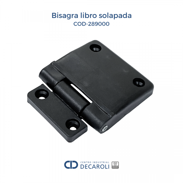 Bisagra libro solapada