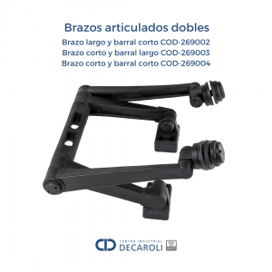 Brazos articulados dobles