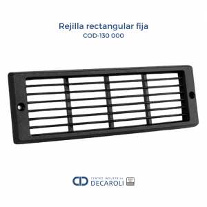 Rejilla rectangular fija