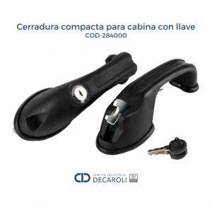 Cerradura compacta para cabina con llave