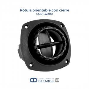 Rótula orientable con cierre