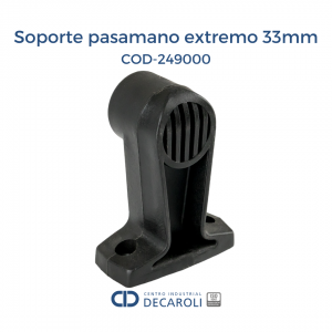 Soporte pasamano extremo 33mm