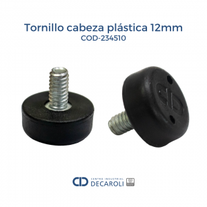 Tornillo cabeza plástica 12mm