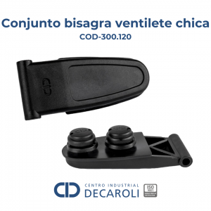 Conjunto bisagra ventilete chica